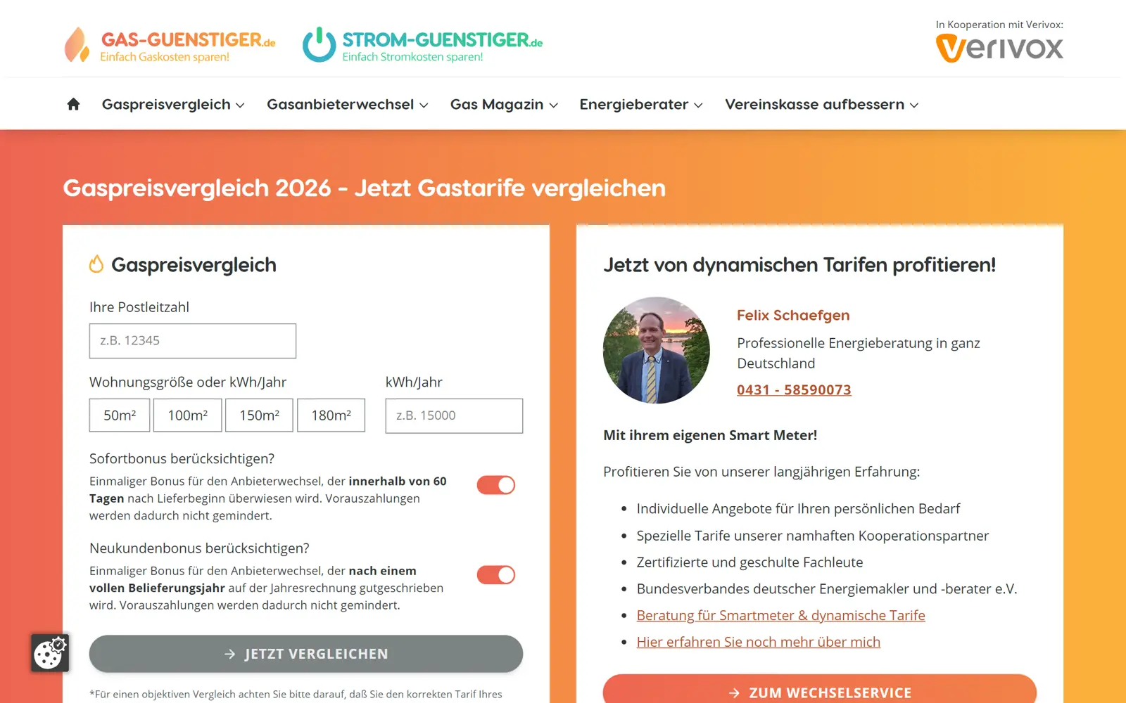 Vergleichsportal gas-guenstiger.de