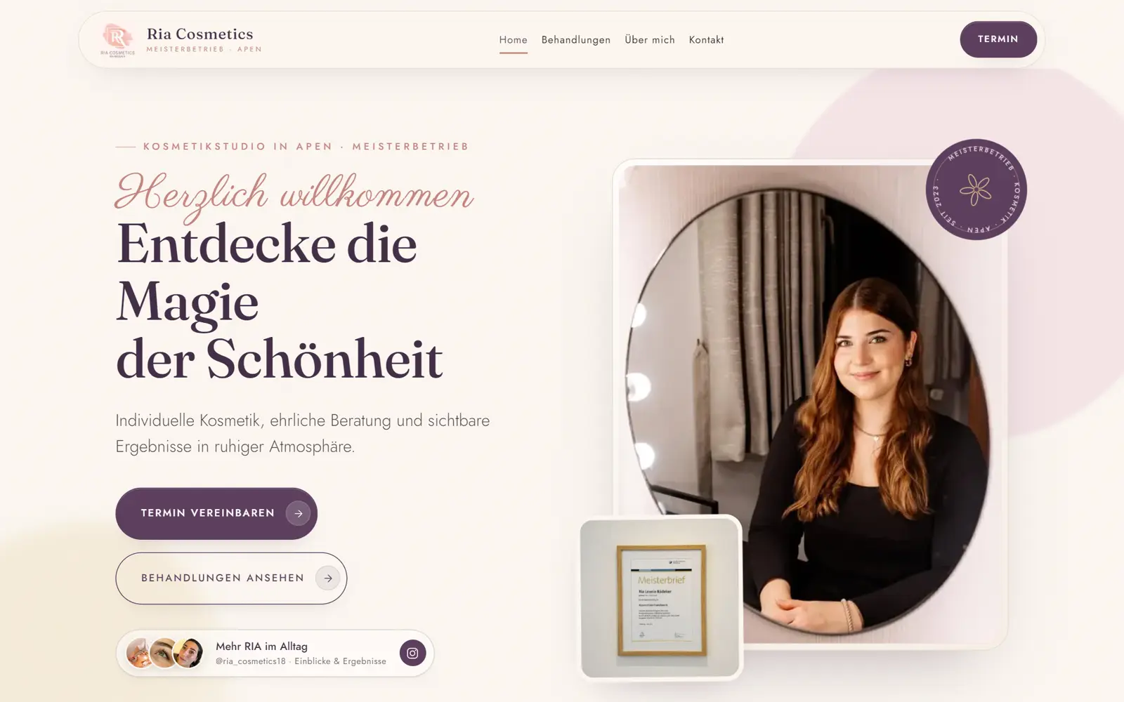 Website Ria Cosmetics